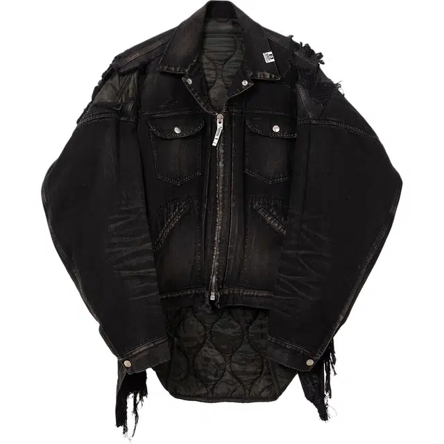 Maison Mihara Yasuhiro FW25 Military Jacket Layered Denim Jacket 2025