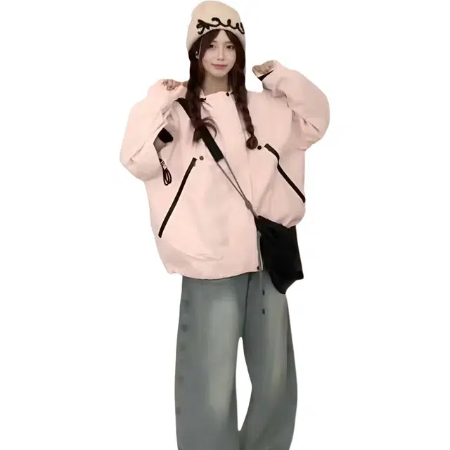 沐晓欣 时尚百搭简约长袖夹克 女款