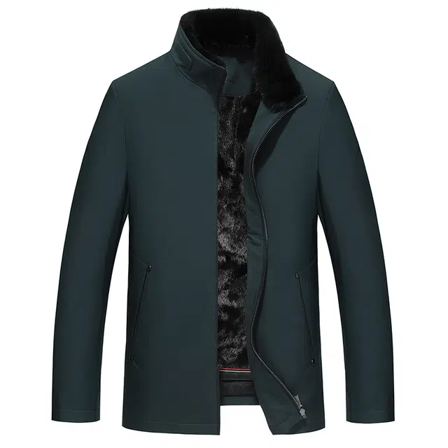 比利斯山羊 水貂领貂皮内胆派克服外套 男女同款