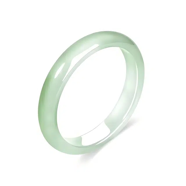 匠锁心玉 远山黛浅清色 新中式国潮国风 小众典雅 吉祥如意轻奢高级清冷感 极简风 潮流年轻气质百搭 温润手饰显白#好运 琉璃 手镯 女款