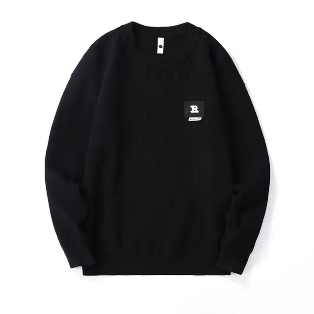 希越 套头衫宽松休闲圆领长袖男士港风上衣针织衫 男款