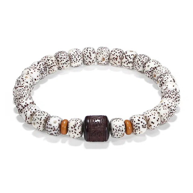 【普陀山官方已过香】 普陀山文创 新中式复古国潮转运纳福平安喜乐个性独特高级感顺心如意时尚百搭手饰#好运 星月菩提 手串 男女同款情侣款