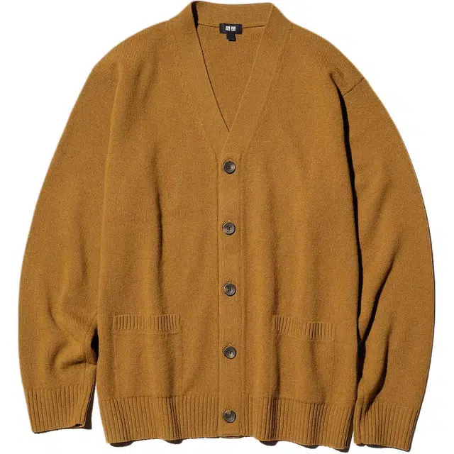 UNIQLO V-Neck Cardigan Brown