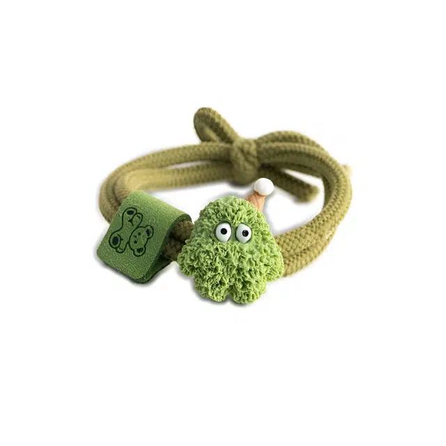 【原创呆萌小怪兽粗绳】 攸委 趣味可爱多巴胺甜美搞怪少女发绳 高弹力耐用头绳女学生橡皮筋 锦纶 可调节不伤发成人简约百搭发圈 女款