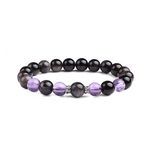 印象眸 新中式小众设计精致简约高级感气质单圈诸事顺利玉手饰 礼盒包装#好运 黑曜石 手串 男女同款情侣款