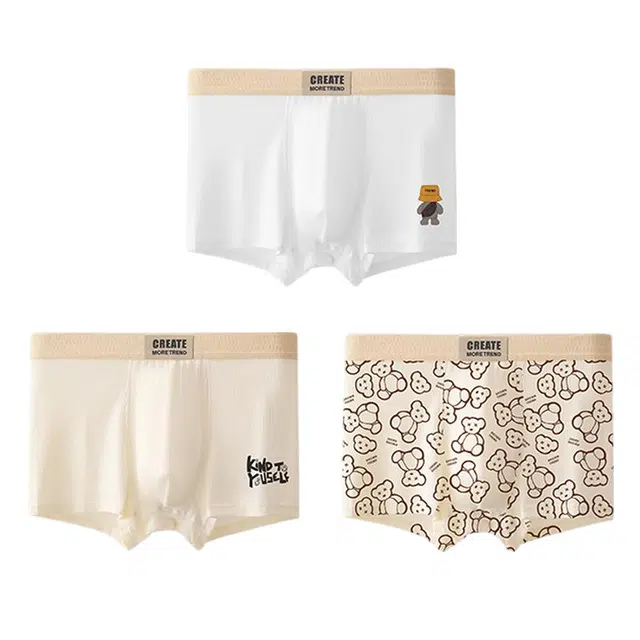 潞优野 轻盈透气卡通印花吸湿男士四角短裤柔软抑菌平角内裤 男款