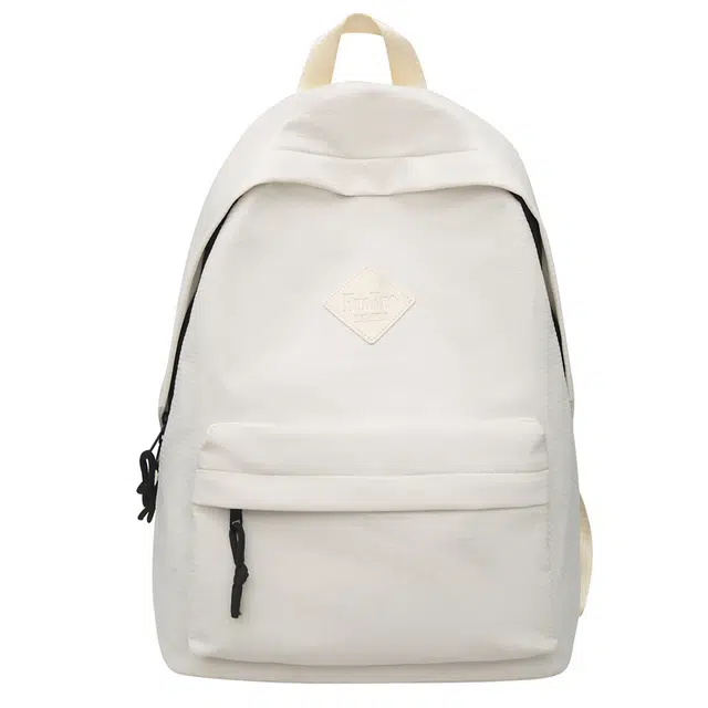 單倉 简约时尚设计休闲通勤百搭通勤百搭背包初高中学生大容量轻便耐磨书包 尼龙 双肩包 常规 男女同款情侣款 多色