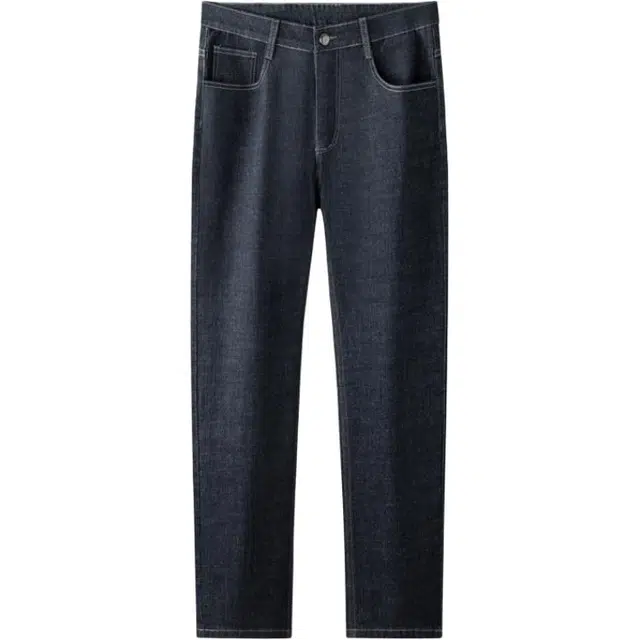 卡丹狄诺 棉再生纤维秋季宽松直筒轻商务休闲抗皱耐穿春季四季款百搭修身长裤子男经典牛仔裤 男款