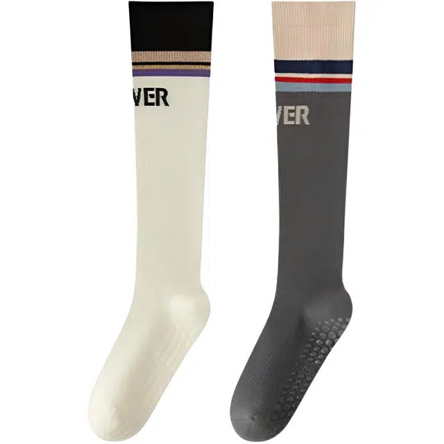 妮轻 压力袜专业运动小腿袜简约高筒袜 女款