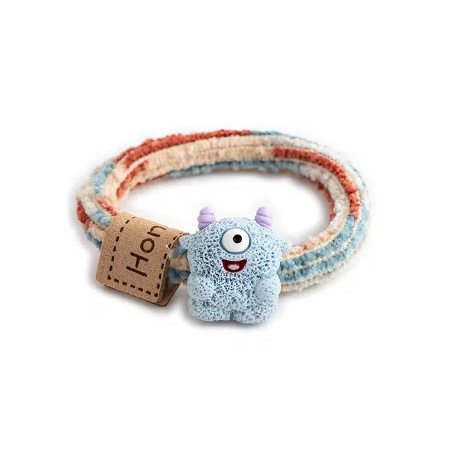 【原创~小众怪兽发圈】 攸委 创意时尚高级感头绳多巴胺可爱少女心 皮标高端橡皮筋 锦纶 高弹力耐用扎头发高马尾成人好看秋冬发绳 女款