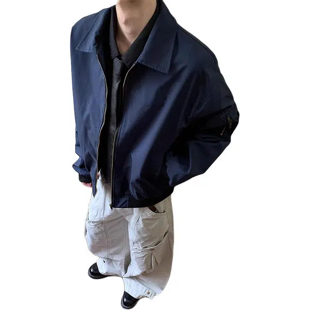 单爵 美式空军飞行外套男秋季潮牌短款工装夹克 男女同款