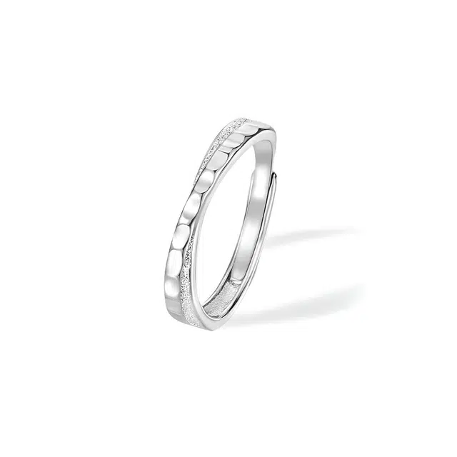 京华录 七夕节限定礼盒赠男生 莫比乌斯相伴终生恋爱告白环环相扣情侣对戒 轻奢简约浪漫告白日常百搭食指戒 锆石 戒指 男女同款情侣款