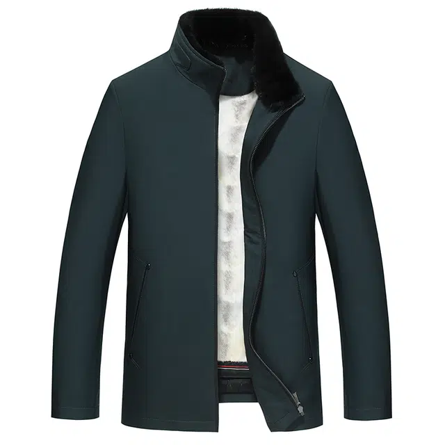 比利斯山羊 水貂领貂皮内胆派克服外套 男女同款