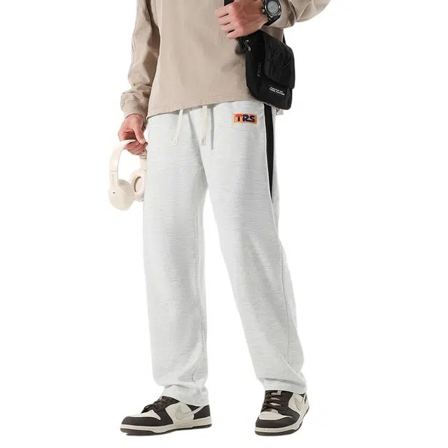 虫小绿 宽松潮流针织材质休闲裤 男女同款