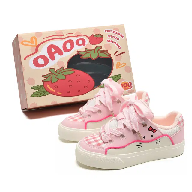OAOQ Cat Casual Sneakers
