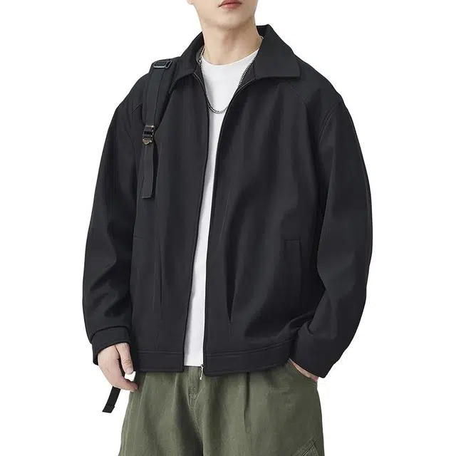 金盾 翻领潮流时尚夹克外套 男款