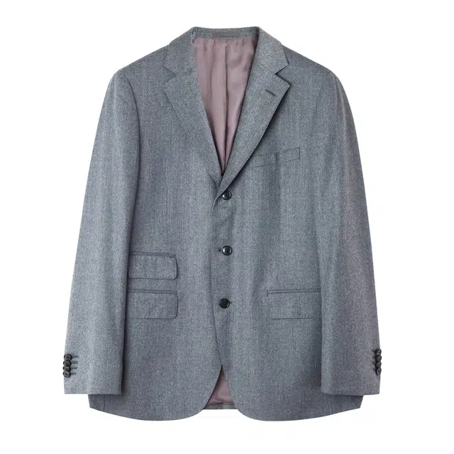 丹宁哲学 高端意大利精纺羊毛纯色长袖标准便服单西西装 男款