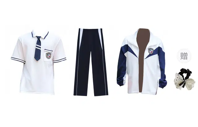 涂诗菲 学院风撞色通勤青春气质活力长袖休闲外套学生班服运动会情侣套装