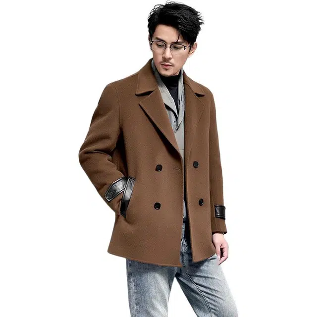 比利斯山羊 经典简约舒适保暖羊毛大衣外套 男女同款