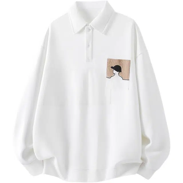 金盾 秋冬上衣潮牌休闲美式长袖宽松翻领卫衣 男款