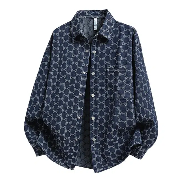 金盾 港风简约百搭舒适宽松衬衫 男款