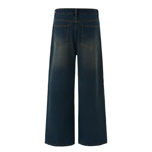 Xiaci Basic Retro Paris Wide Leg Cleanfit Jeans