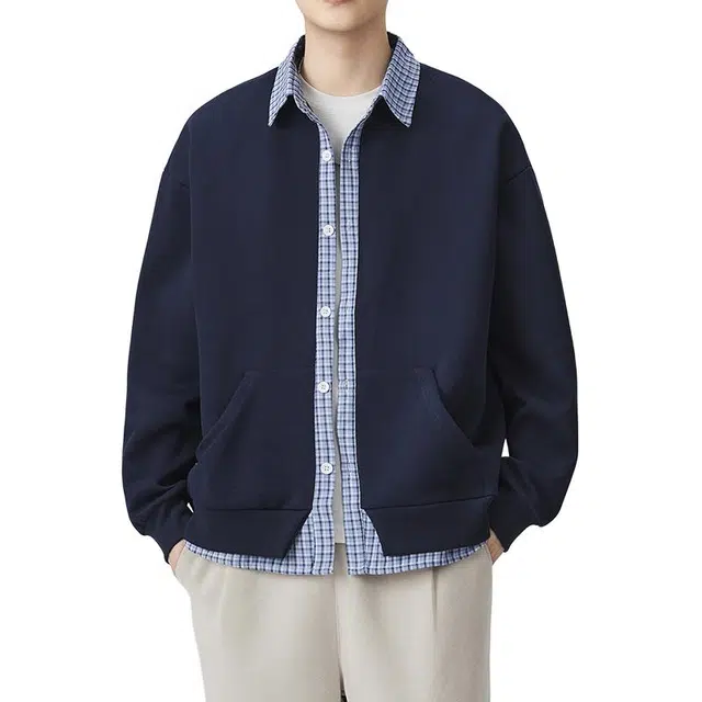 金盾 休闲时尚翻领宽松长袖卫衣 男款