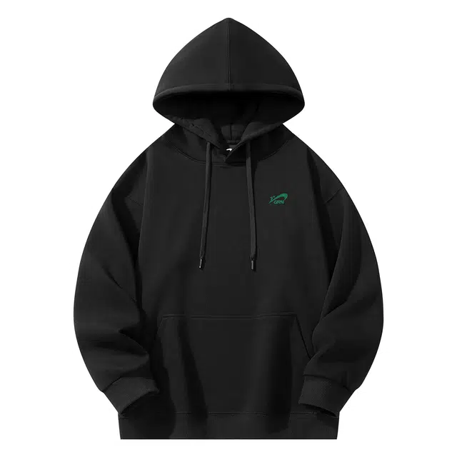 贵人鸟 生活系列 潮流休闲百搭卡通熊猫印花舒适棉质透气宽松针织连帽套头长袖卫衣 男女同款