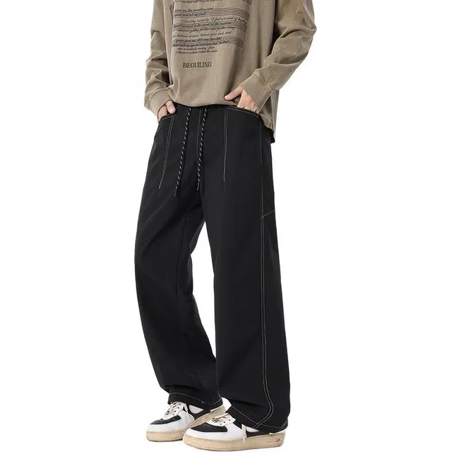 金盾 阔腿宽松直筒舒适休闲裤 男款