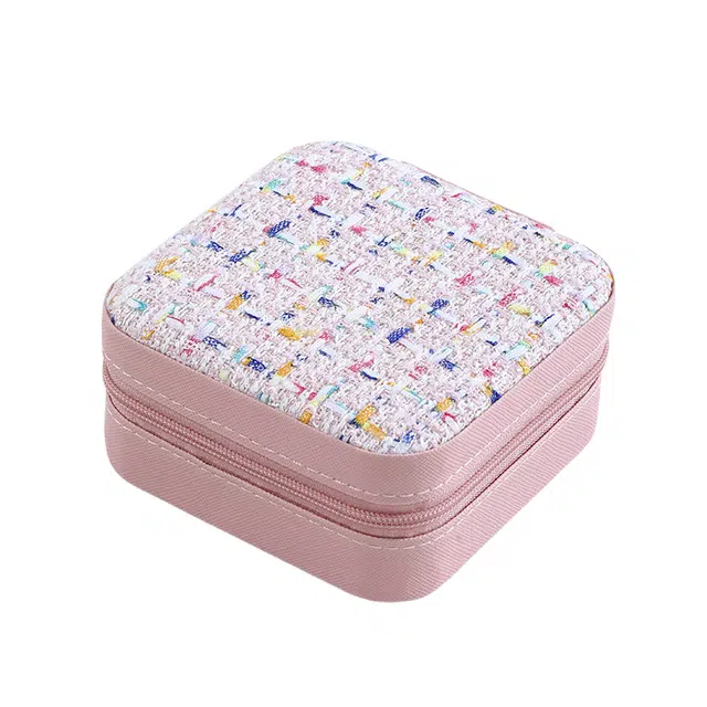 帘香客简约收纳旅行便携珠宝饰品收纳盒耳钉环戒指小首饰盒化妆刷收纳盒/桶