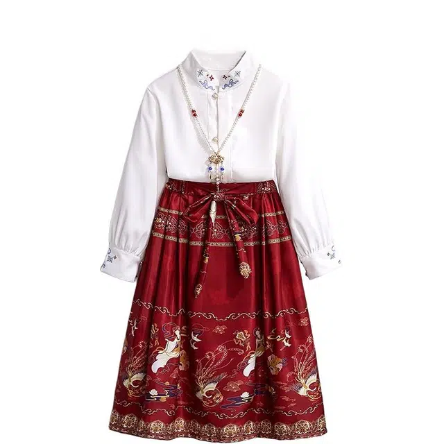 儿童款 米囹裙装套装 新中式国风时尚