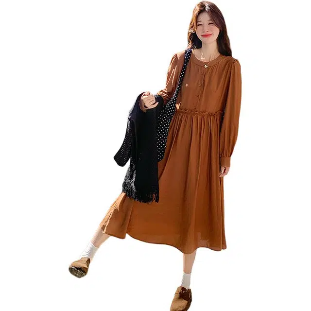 稻草人 简约时尚舒适优雅蕾丝秋装两件套装 女款