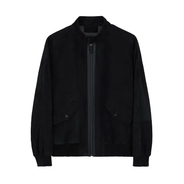 丹宁哲学 灯芯绒纹理新西兰绵羊皮哈灵顿皮衣 男款