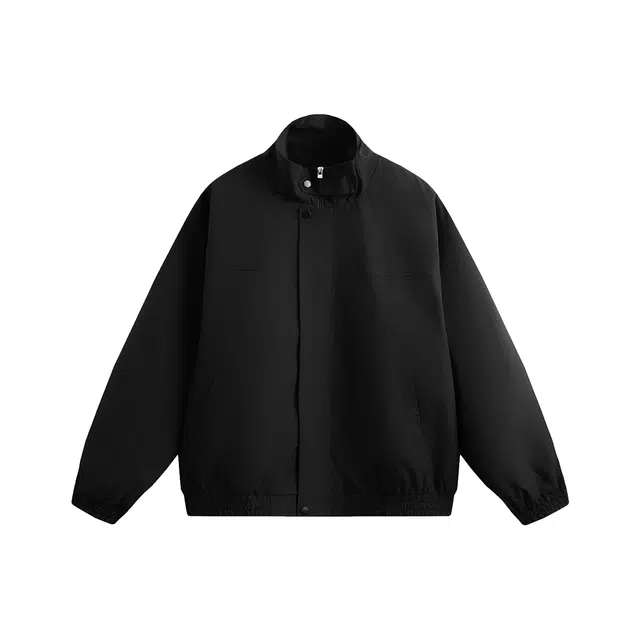 哲源 美式复古基础款上衣纯色简约立领设计感男款春秋工装外套潮牌百搭宽松舒适日常通勤廓形痞帅高级感休闲夹克 男女同款