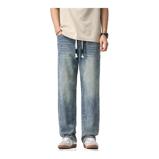 金盾 宽松直筒高街牛仔裤 男款