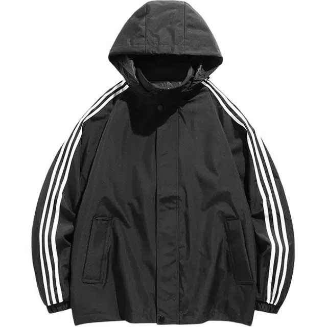 金盾 春款三条杠潮流休闲舒适百搭夹克外套 男款