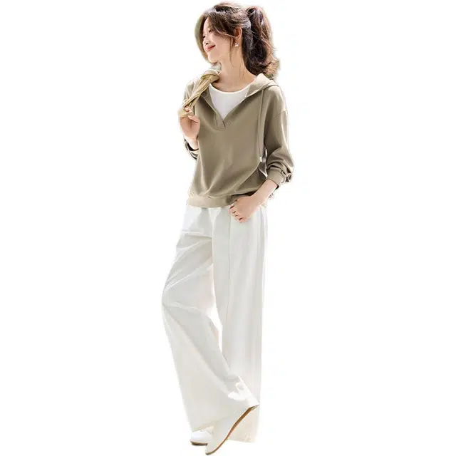 沫晗依美 时尚舒适简约卫衣 女款