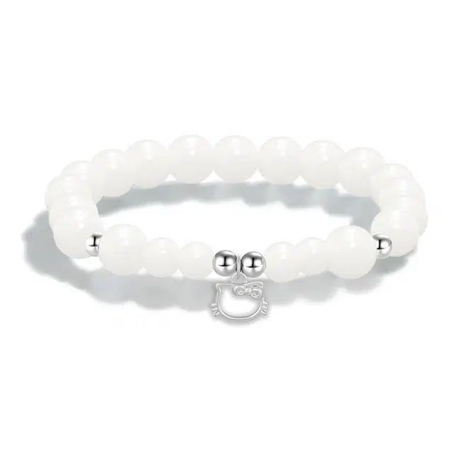 【足银招财猫】 琉堇 猫咪猫头串珠转运珠小众创意设计精致萌宠甜美温柔轻奢新中式个性百搭显白 恋爱告白#好运 菩提根 手串 女款