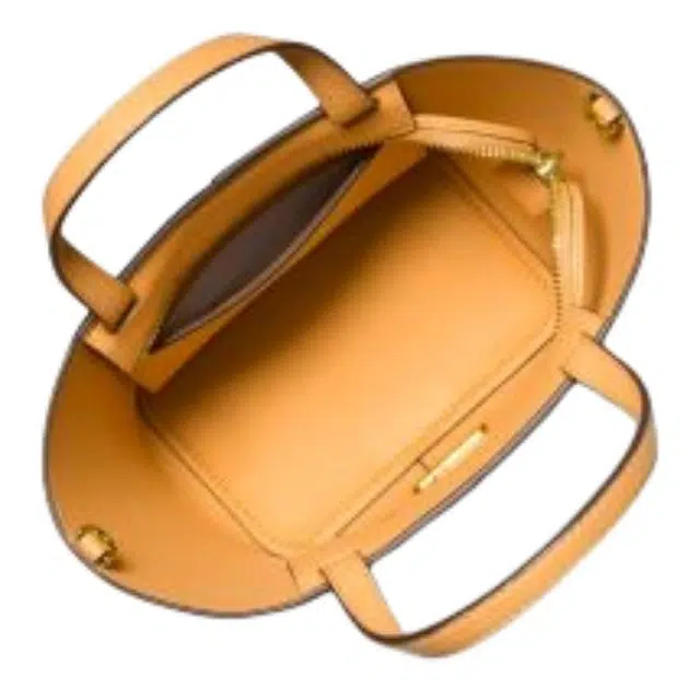 Michael Kors MK Patchwork Leather Tote Medium Honey Wheat