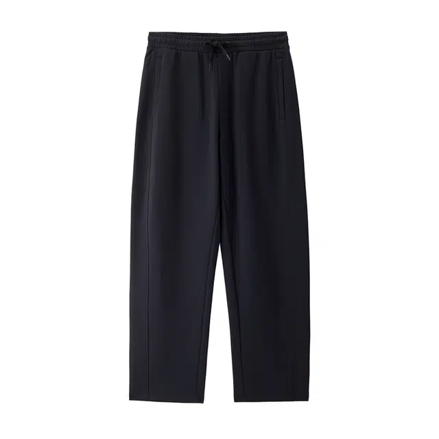 佐丹奴 卫裤双面布抽绳松紧腰宽松休闲裤针织运动裤 男款