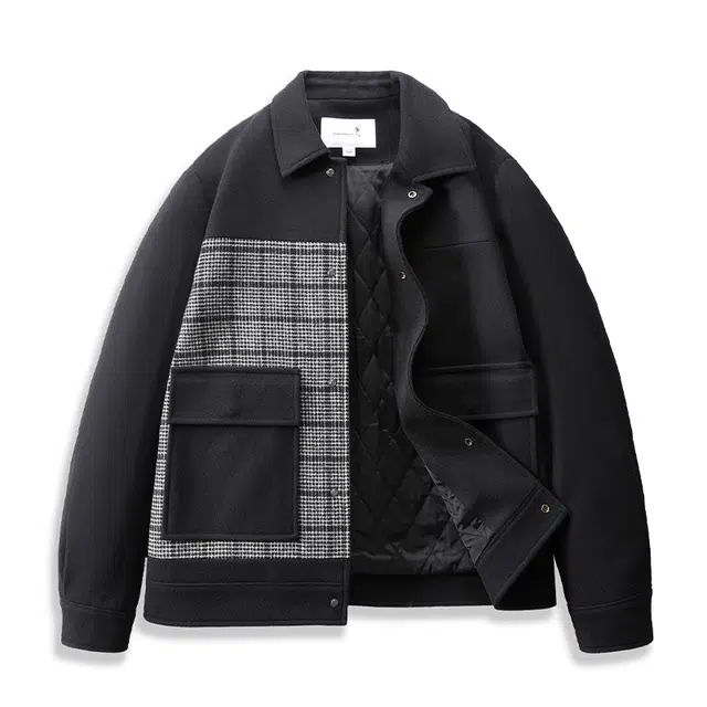 与狼共舞 潮流时尚百搭通勤时尚日常休闲商务通勤都市修身夹克外套 男款 黑色