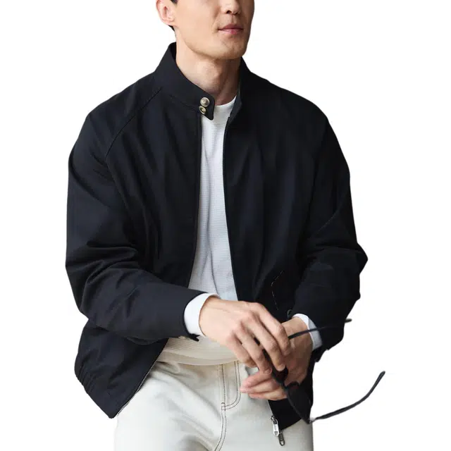 丹宁哲学 高档莱赛尔棉面料复古格纹内里纯色标准夹克 男款