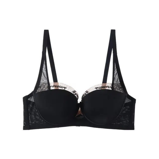 内在密码 无痕聚拢内衣女软钢圈上托防垂防外扩透气隐形半杯文胸 女款