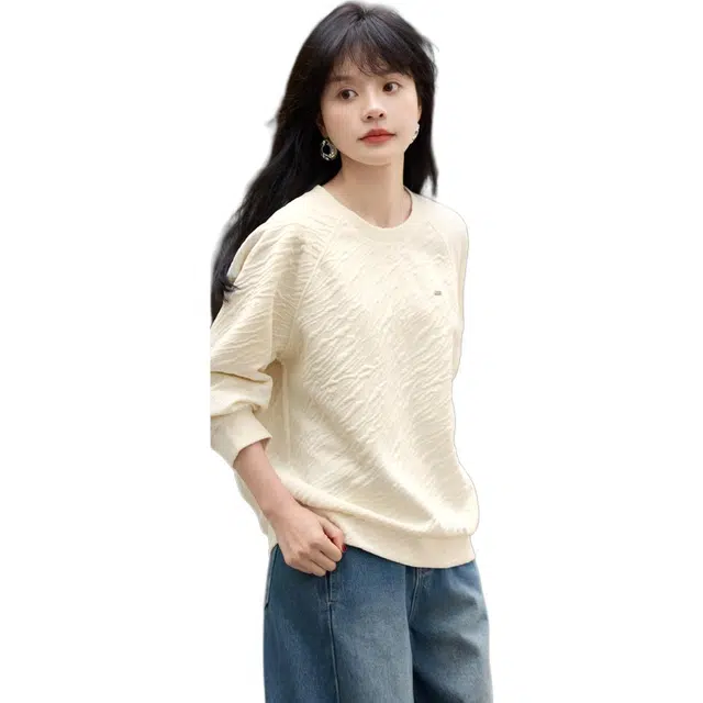 沫晗依美 时尚舒适简约百搭卫衣 女款