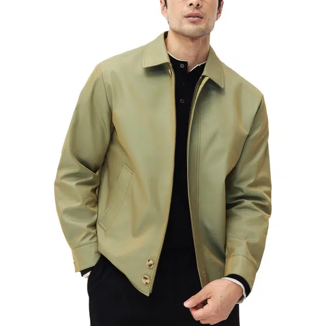 丹宁哲学 日本奢牌双色面料秋冬纯色标准英伦风夹克 男款