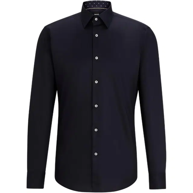 HUGO BOSS Regular-Fit Shirt In Easy-Iron Cotton Poplin