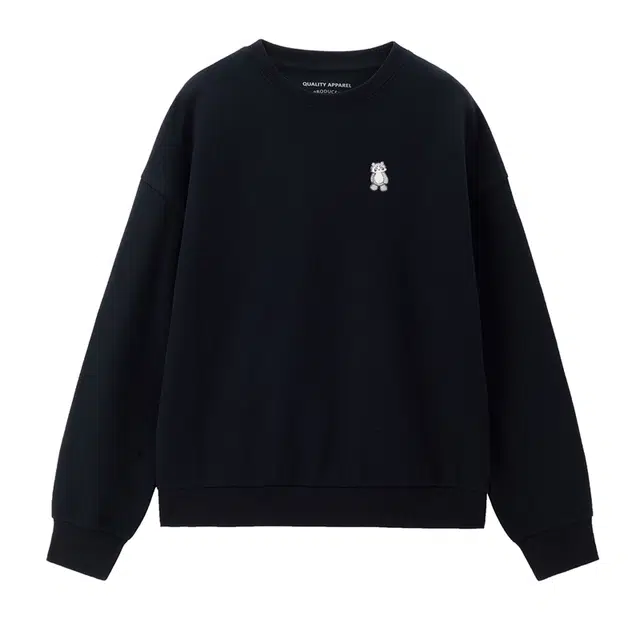 佐丹奴 双面布小动物刺绣宽松圆领套头上衣卫衣 女款