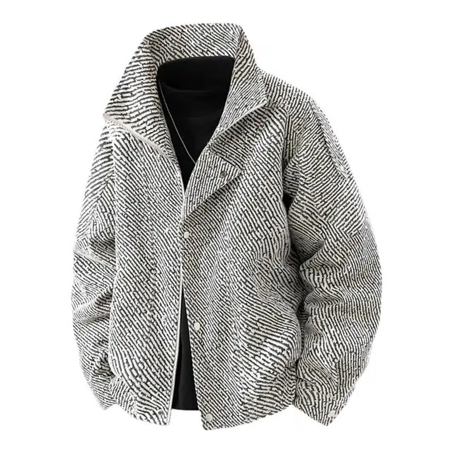 金盾 美式复古短款高街重磅翻领夹克 男款