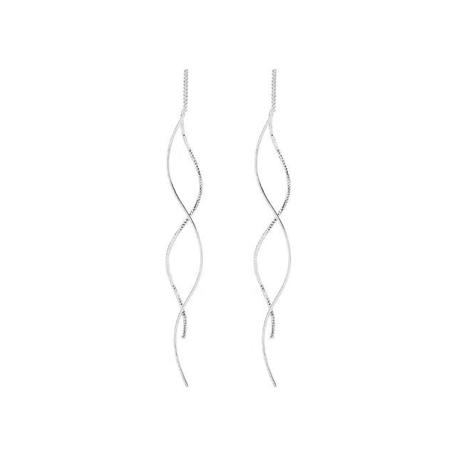 希遇 量子纠缠 小清新时尚潮流 轻奢气质 甜美小众设计 日常通勤百搭#好运 合金 耳环 女款