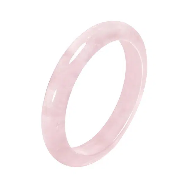 【招桃花】 凤祥囍事 老凤祥 樱花粉贵妃镯国潮新中式汉服旗袍古典气质温柔通勤百搭日常精致清新优雅甜美高级感#好运 粉水晶 手镯 女款